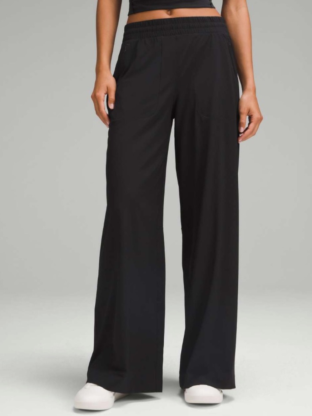 lululemon athletica Black Wide-Leg Pants
